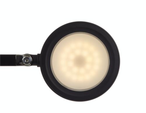 MAUL Dimmbare LED-Schreibtischleuchte MAULgrace colour vario, Licht tageslicht- bis warmweiß, silber