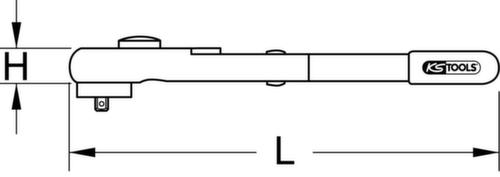 KS Tools 1/2" Drehmomentschlüssel mit Schutzisolierung und Umschalt-Ratschenkopf