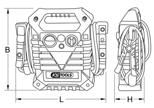 KS Tools 12 V Batterie-Booster