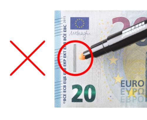 ratiotec Falschgeldstift RP 50, für alle Währungen, außer polymere Banknoten