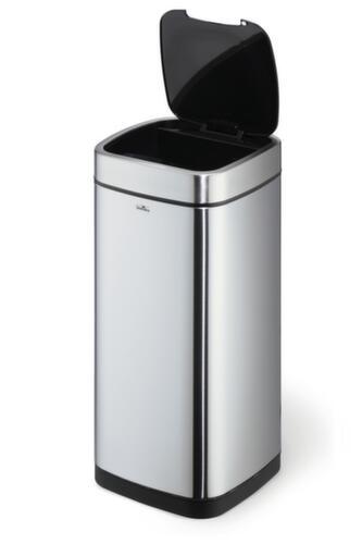 Durable Sensor-Abfallbehälter NO TOUCH aus Edelstahl, 35 l, metallic-silber