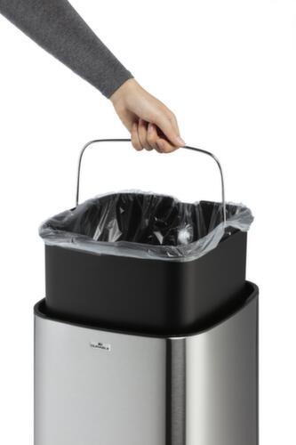 Durable Sensor-Abfallbehälter NO TOUCH aus Edelstahl, 35 l, metallic-silber