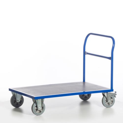 Rollcart Schiebebügelwagen mit rutschfester Ladefläche, Traglast 1200 kg, Ladefläche 1000 x 700 mm