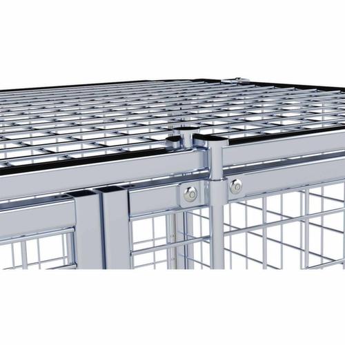 Sicherheitsrollbehälter mit Doppel-Flügeltür, Traglast 500 kg, Länge x Breite 1200 x 800 mm