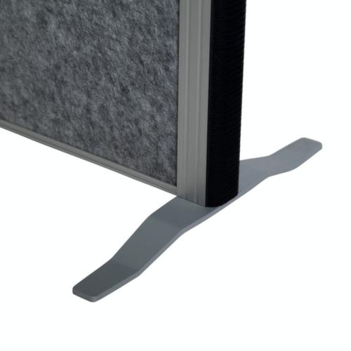 MAUL Stellwand-Tafel MAULconnecto, Höhe x Breite 1800 x 1000 mm, Wand dunkelgrau/weiß