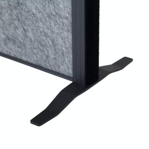 MAUL Stellwand-Tafel MAULconnecto Uplight, Höhe x Breite 1800 x 1000 mm, Wand dunkelgrau