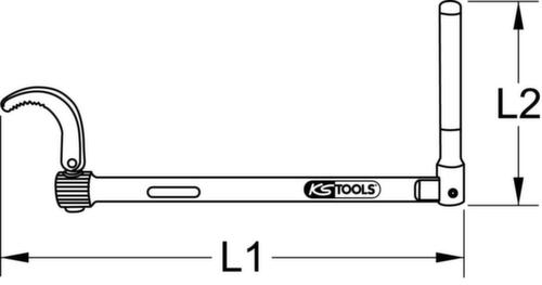 KS Tools Standhahn-Mutternschlüssel Ø 10-32mm