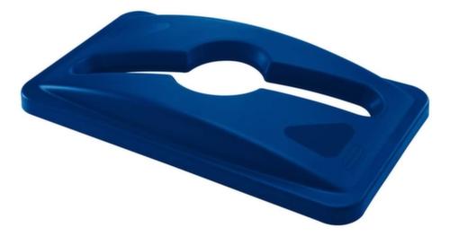 Rubbermaid Deckel Slim Jim® für gemischte Abfälle für Wertstoffsammler, blau