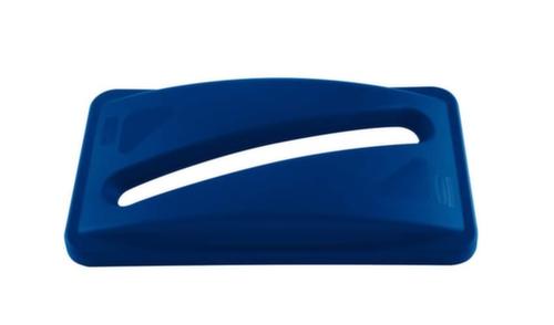 Rubbermaid Auflagedeckel für Papier Slim Jim® für Wertstoffsammler, blau