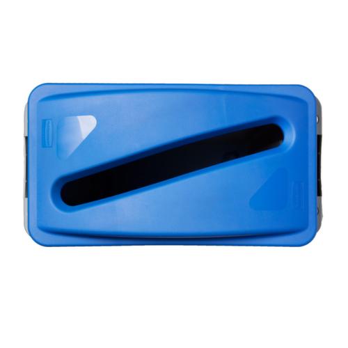 Rubbermaid Auflagedeckel für Papier Slim Jim® für Wertstoffsammler, blau