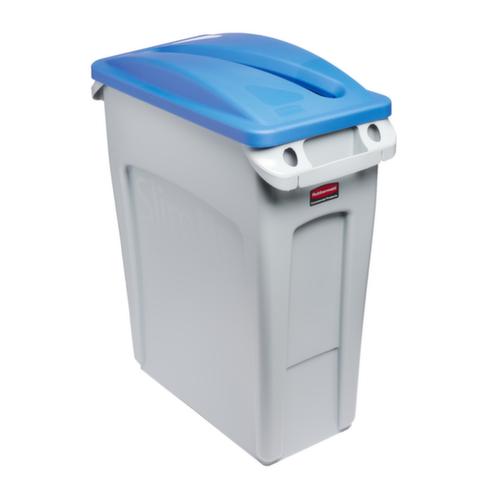 Rubbermaid Auflagedeckel für Papier Slim Jim® für Wertstoffsammler, blau