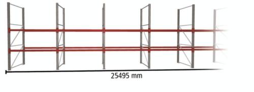 META Palettenregal MULTIPAL HxB 3300x25495 mm mit 2 Lagerebenen für insgesamt 44 Paletten