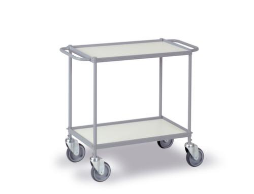 Chariot polyvalent avec étrier horizontal 660x340 mm, force 150 kg, 2 plateaux