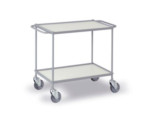 Chariot polyvalent avec étrier horizontal 785x425 mm, force 150 kg, 2 plateaux