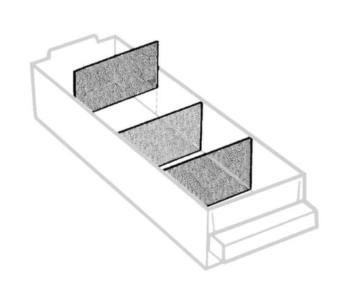 raaco Séparateur transversal pour bloc à tiroirs transparents