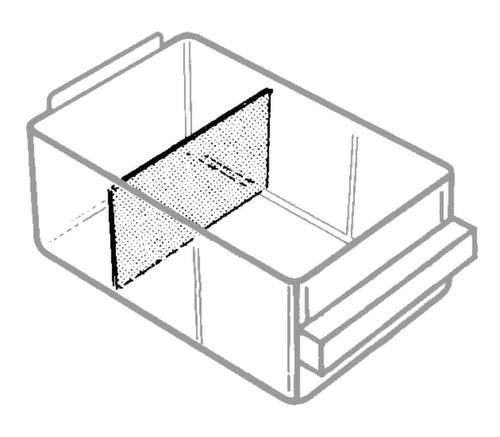raaco Séparateur transversal pour bloc à tiroirs transparents