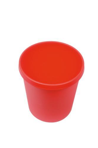 helit Corbeille à papier pour bureau, 18 l, rouge