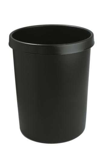 helit Corbeille à papier pour bureau, 45 l, noir