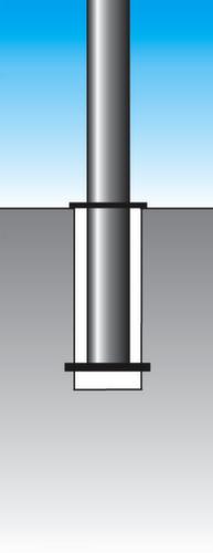 Poteau en acier inoxydable, hauteur 900 mm, à insérer avec manchon