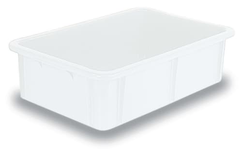 Bac gerbable pour aliments, blanc nature, capacité 30 l