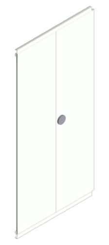 hofe Porte battante pour rayonnage sans boulons, hauteur x largeur 2000 x 1000 mm