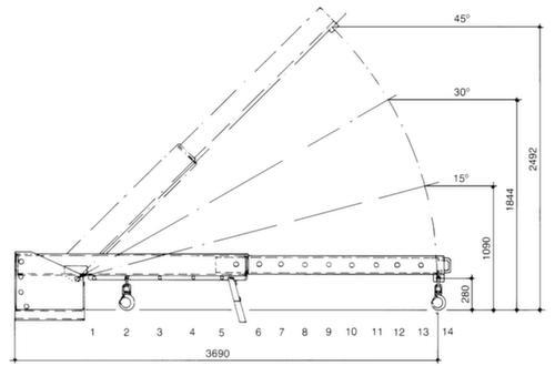 Bauer Bras télescopique à inclinaison réglable