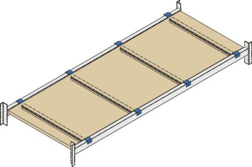 Etagère en bois pour rack à palettes, largeur x profondeur 1800 x 1100 mm