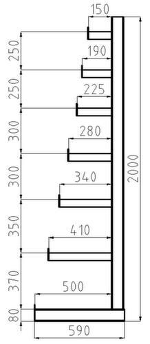 META Rayonnage cantilever universel Atlas ST