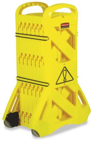 Rubbermaid Système de barrière mobile, colonne d'information, jaune