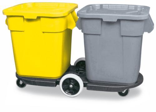 Rubbermaid Châssis tandem pour 2 conteneurs de matériaux recyclables, pour 75 - 208 l bacs