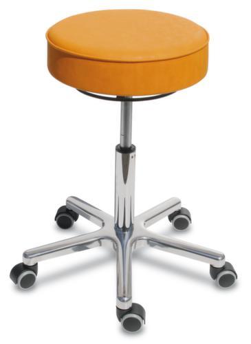 Tabouret pivotant hauteur réglable avec assise en similicuir