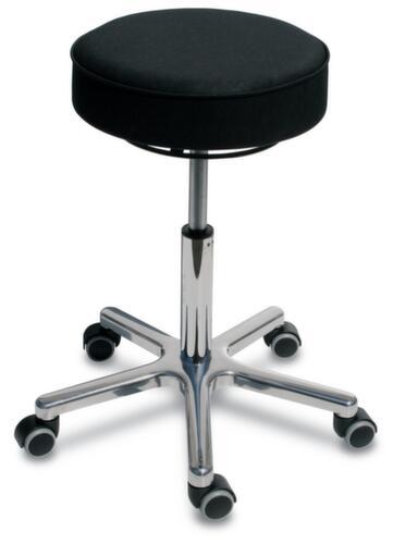 Tabouret pivotant hauteur réglable avec assise en similicuir