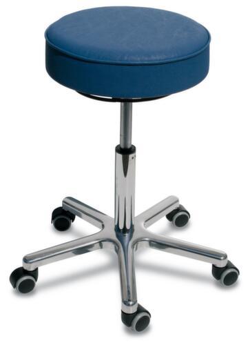 Tabouret pivotant hauteur réglable avec assise en similicuir