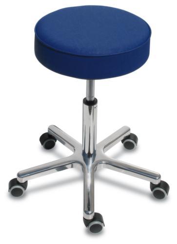 Tabouret pivotant hauteur réglable avec assise en similicuir