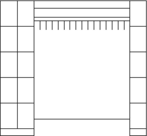 C+P Vestiaire à casiers Classic avec 15 casiers, largeur 2760 mm