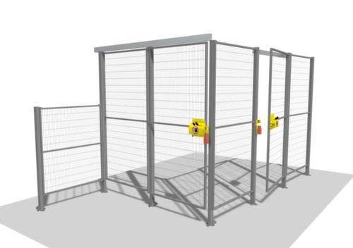 TROAX Porte à battants pour grille de protection de machine, hauteur x largeur 1400 x 2000 mm