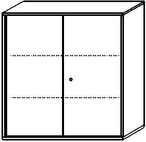 Gera Armoire à portes battantes Pro, 3 hauteurs des classeurs