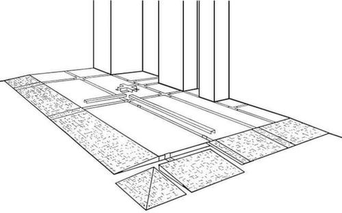 Profil de raccordement pour plancher plat, longueur 2470 mm