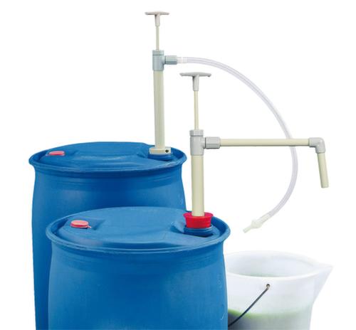 Pompe à main, pour acides, bases, produits de nettoyage, liquides de refroidissement, huiles, denrées alimentaires, 0,3 l/levée