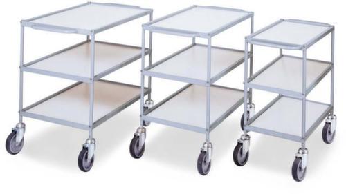 Chariot polyvalent avec étrier horizontal 785x425 mm, force 150 kg, 3 plateaux