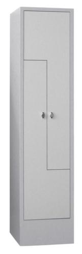 PAVOY Armoire vestiaire Z Basis gris clair avec 2 compartiments, largeur de compartiment 400 mm