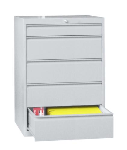 PAVOY Armoire à tiroirs Basis Plus RAL7035, 5 tiroir(s), RAL7035 gris clair/RAL7035 gris clair