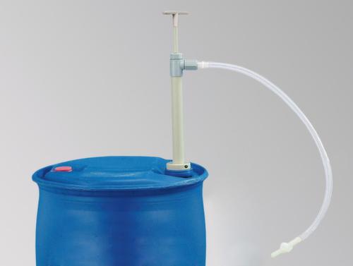 Pompe à main, pour acides, bases, produits de nettoyage, liquides de refroidissement, huiles, denrées alimentaires, 0,3 l/levée