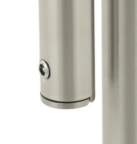 Colonne de cendrier double en aluminium avec toit