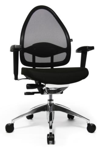 Topstar Siège de bureau pivotant Open Base + Art OPEN BASE 10 avec articulation Body-Balance-Tec®, Dossier maille, noir