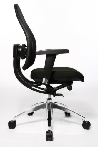 Topstar Siège de bureau pivotant Open Base + Art OPEN BASE 10 avec articulation Body-Balance-Tec®, Dossier maille, noir