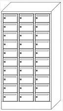 PAVOY Armoire de distribution du courrier Basis, 30 compartiments