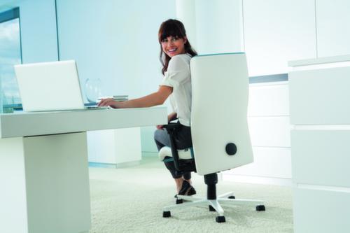 ROVO-CHAIR Siège de bureau pivotant ROVO XP 4020 EB 2-01 avec mécanisme Ergo-Balance, rouge/blanc