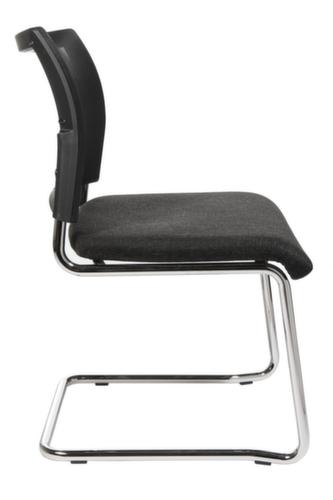 Topstar Fauteuil luge pour visiteurs Visit 20 avec dossier maille, assise tissu (100 % polypropylène), anthracite