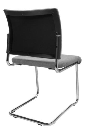 Topstar Fauteuil luge pour visiteurs capitonné Visit 20, assise tissu (100 % polypropylène), gris clair